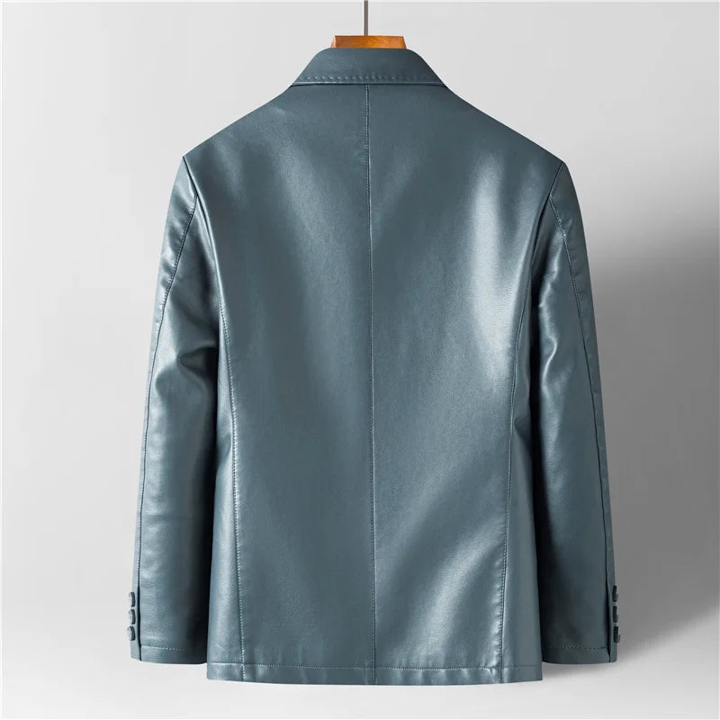 Blazer für Herren - Casual Kragen mit Zweiknopfverschluss und Taschen