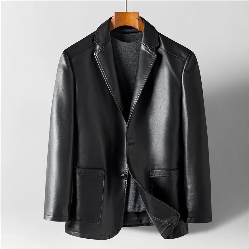 Blazer für Herren - Casual Kragen mit Zweiknopfverschluss und Taschen
