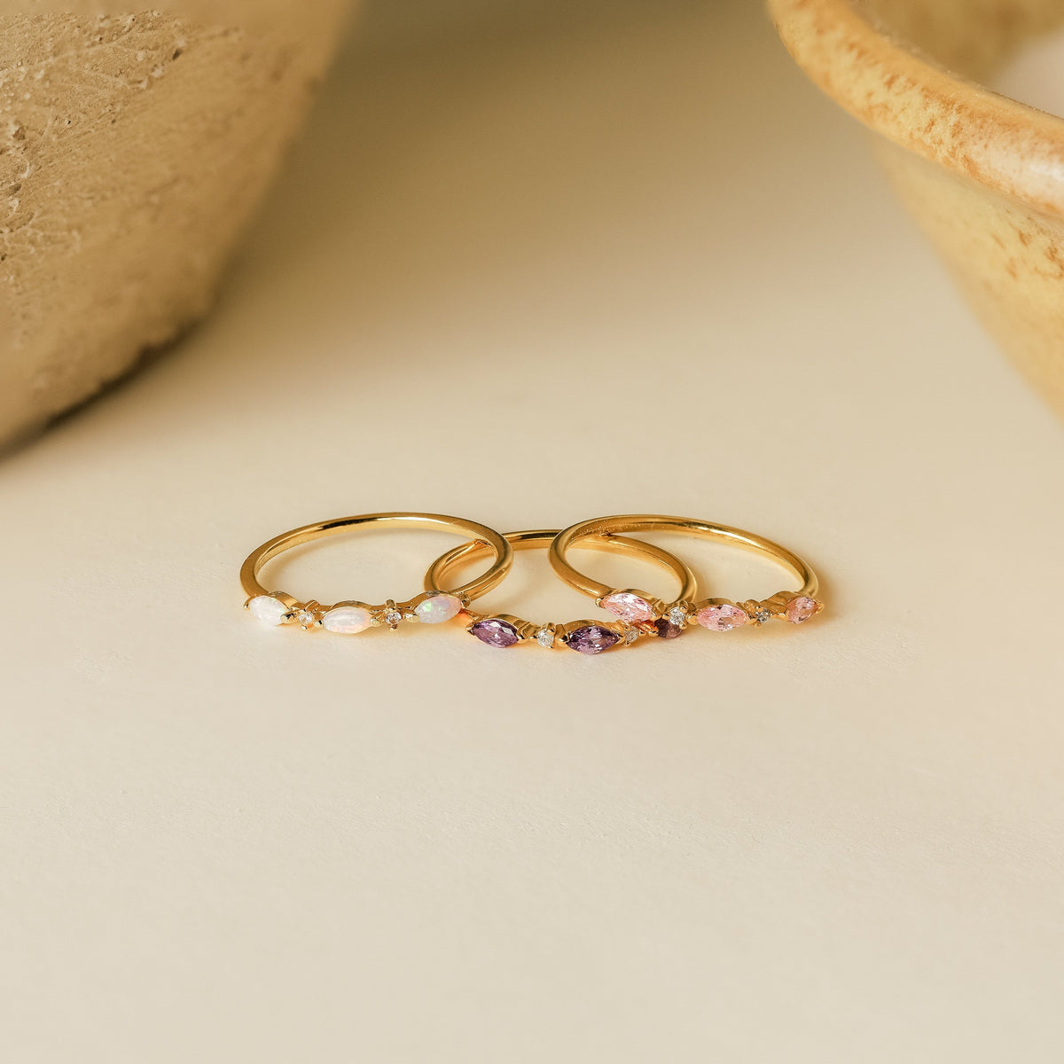 Quinn – Dreifach Marquise Ring