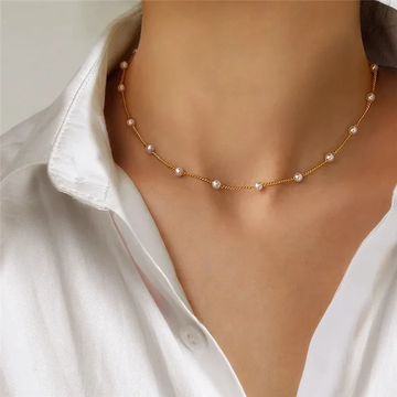 Noelia – Elegante Halskette mit kleiner Perle
