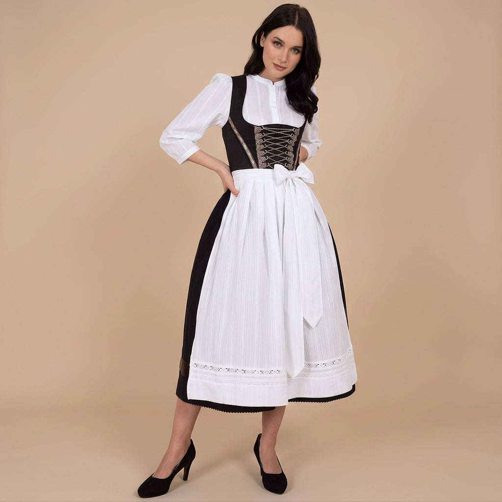 Nina - Ein Dirndl im modernen Oktoberfest-Stil mit langen Ärmeln