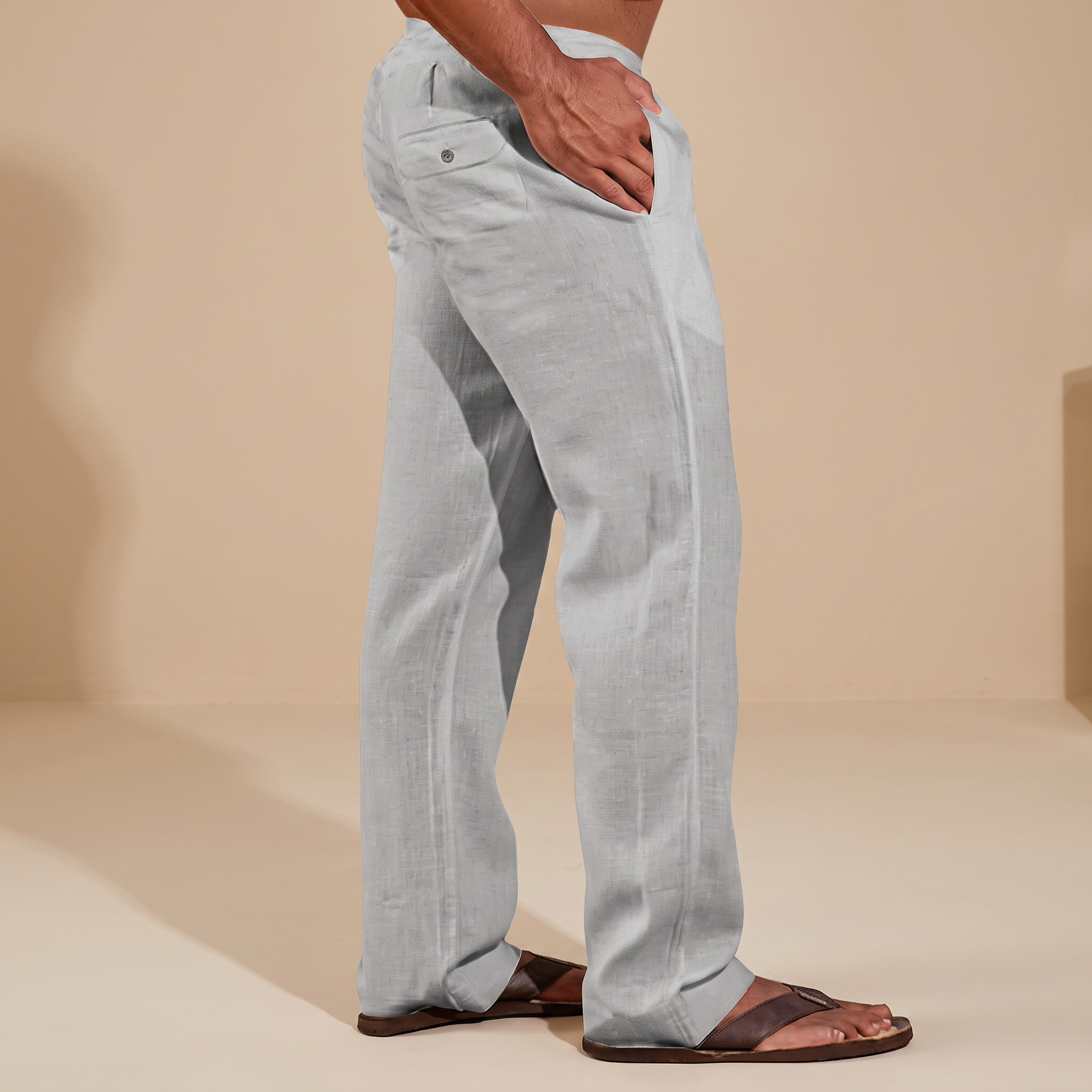 Elias - Weit geschnittene, gerade Hose