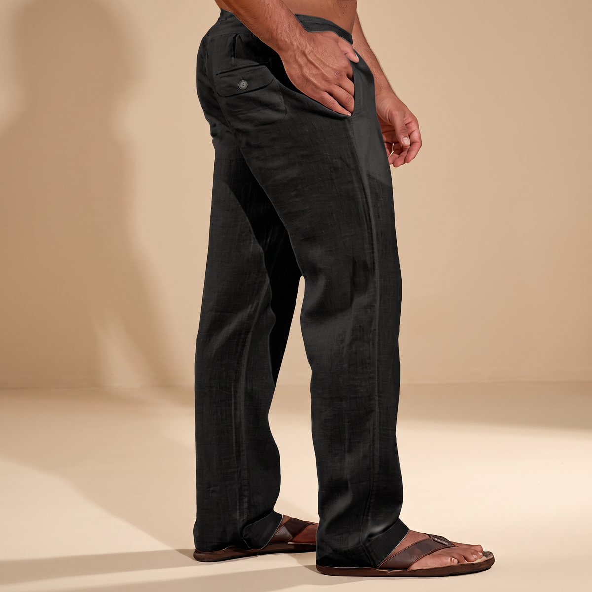 Elias - Weit geschnittene, gerade Hose