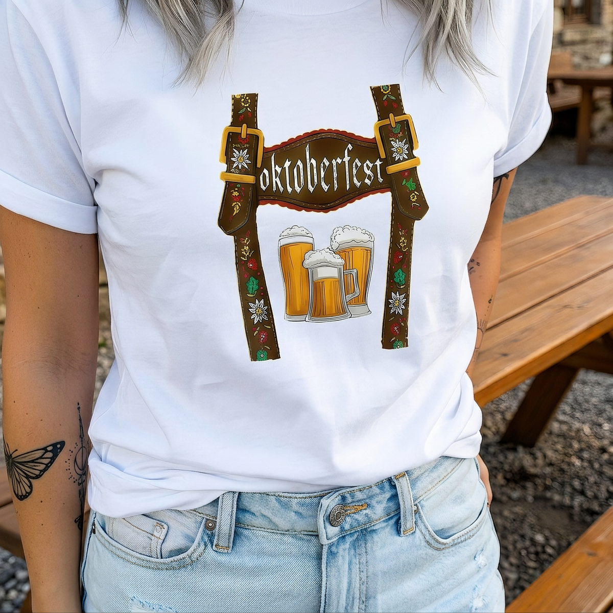 Olivia - Bequemes Oktoberfest-Shirt mit Motiv