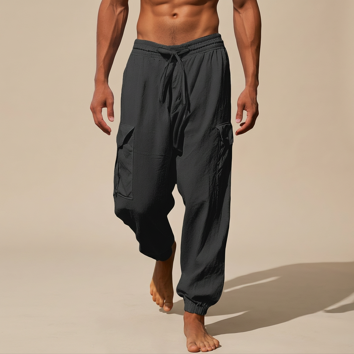 Rodgers - Locker geschnittene, bequeme Hose mit Taschen