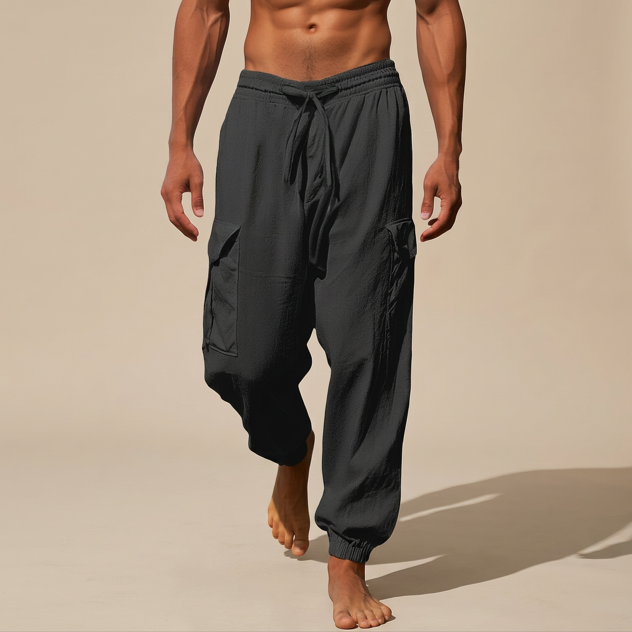 Rodgers - Locker geschnittene, bequeme Hose mit Taschen