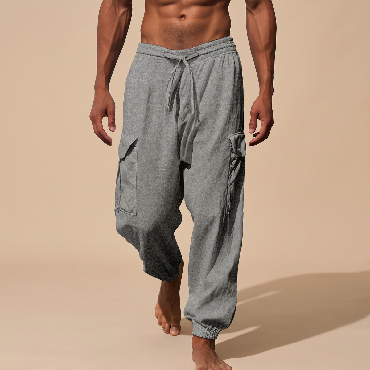 Rodgers - Locker geschnittene, bequeme Hose mit Taschen