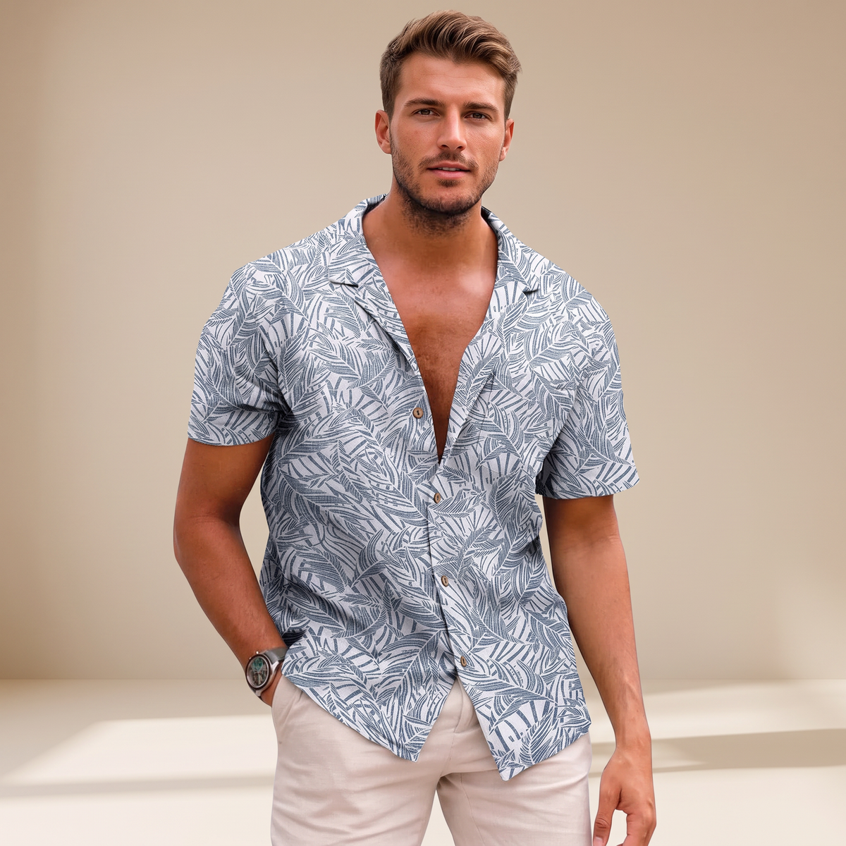 Tiago - Tropische Blumenhemden