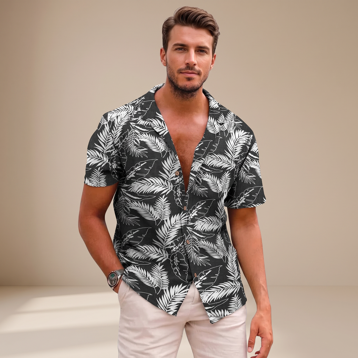 Tiago - Tropische Blumenhemden