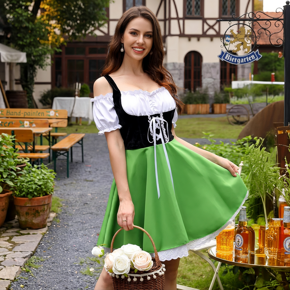 Miriam - Stilvolles traditionelles Oktoberfest-Kleid (Futter nicht enthalten)