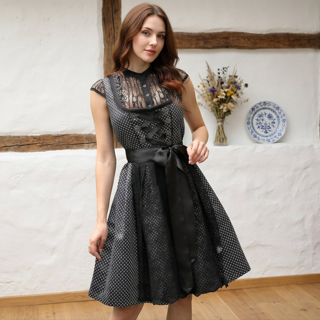 Yasmine - Elegantes kurzes Dirndl fürs Oktoberfest