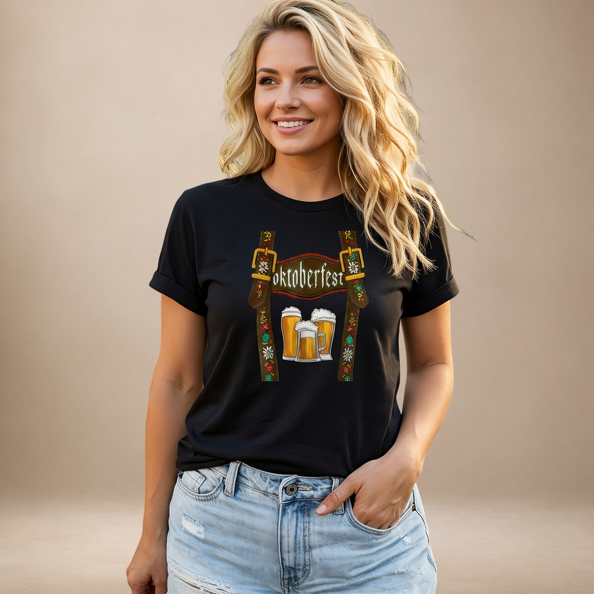 Olivia - Bequemes Oktoberfest-Shirt mit Motiv
