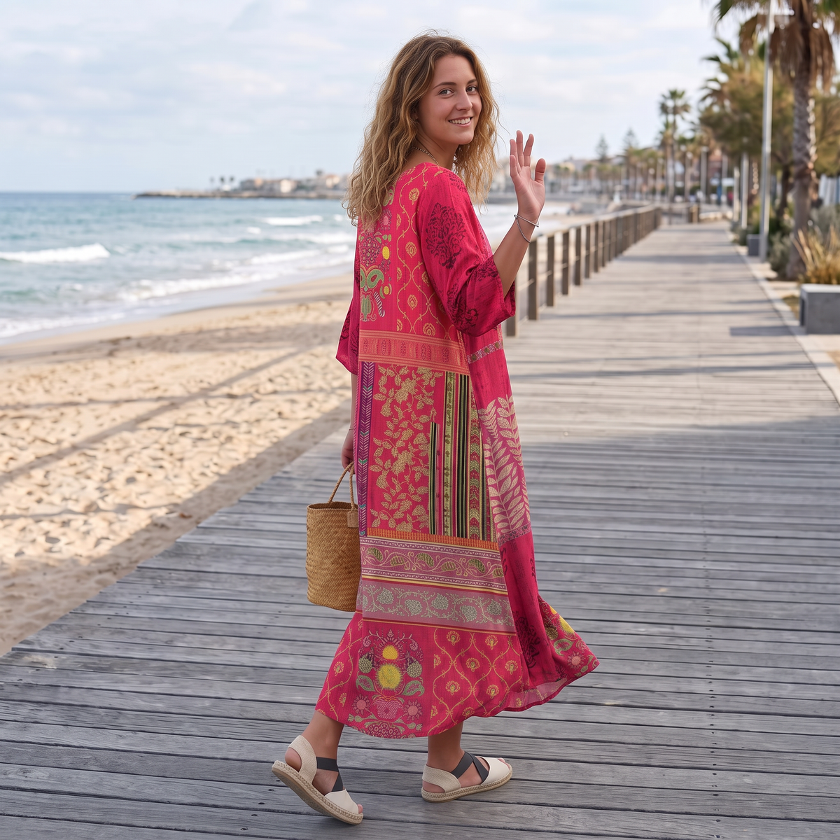 Josie - Schickes Boho-Maxikleid