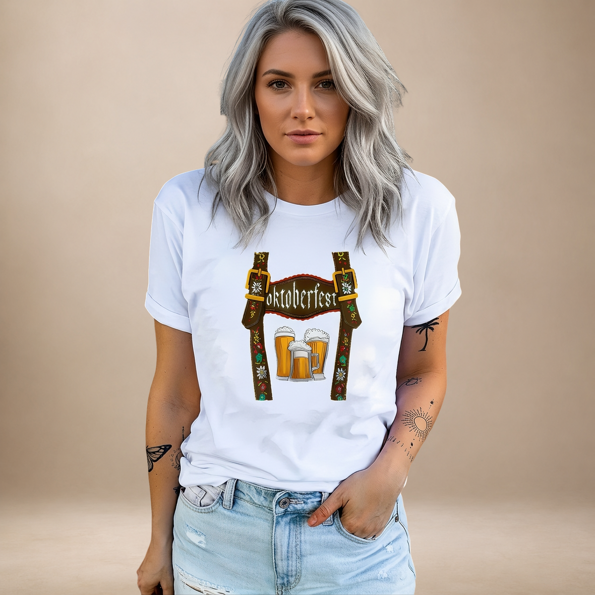 Olivia - Bequemes Oktoberfest-Shirt mit Motiv