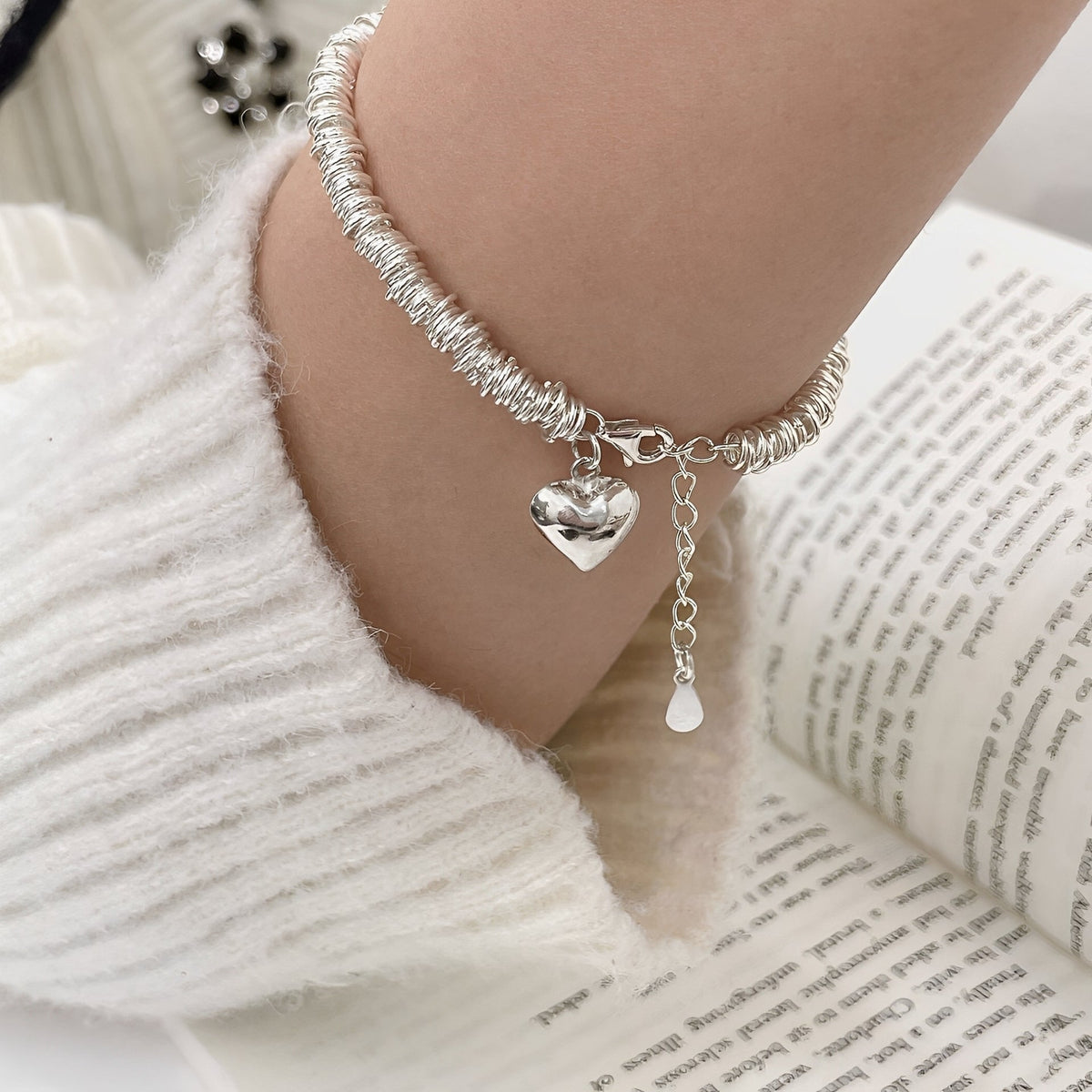Marie – Elegantes Silberarmband mit Herz