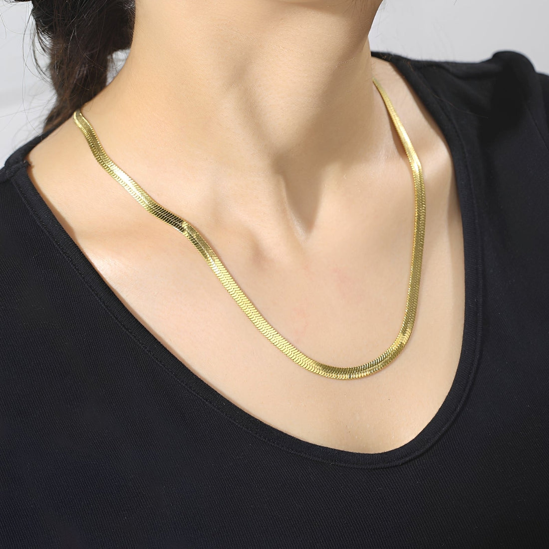 Naomie – Choker-Halskette aus Schlangenketten