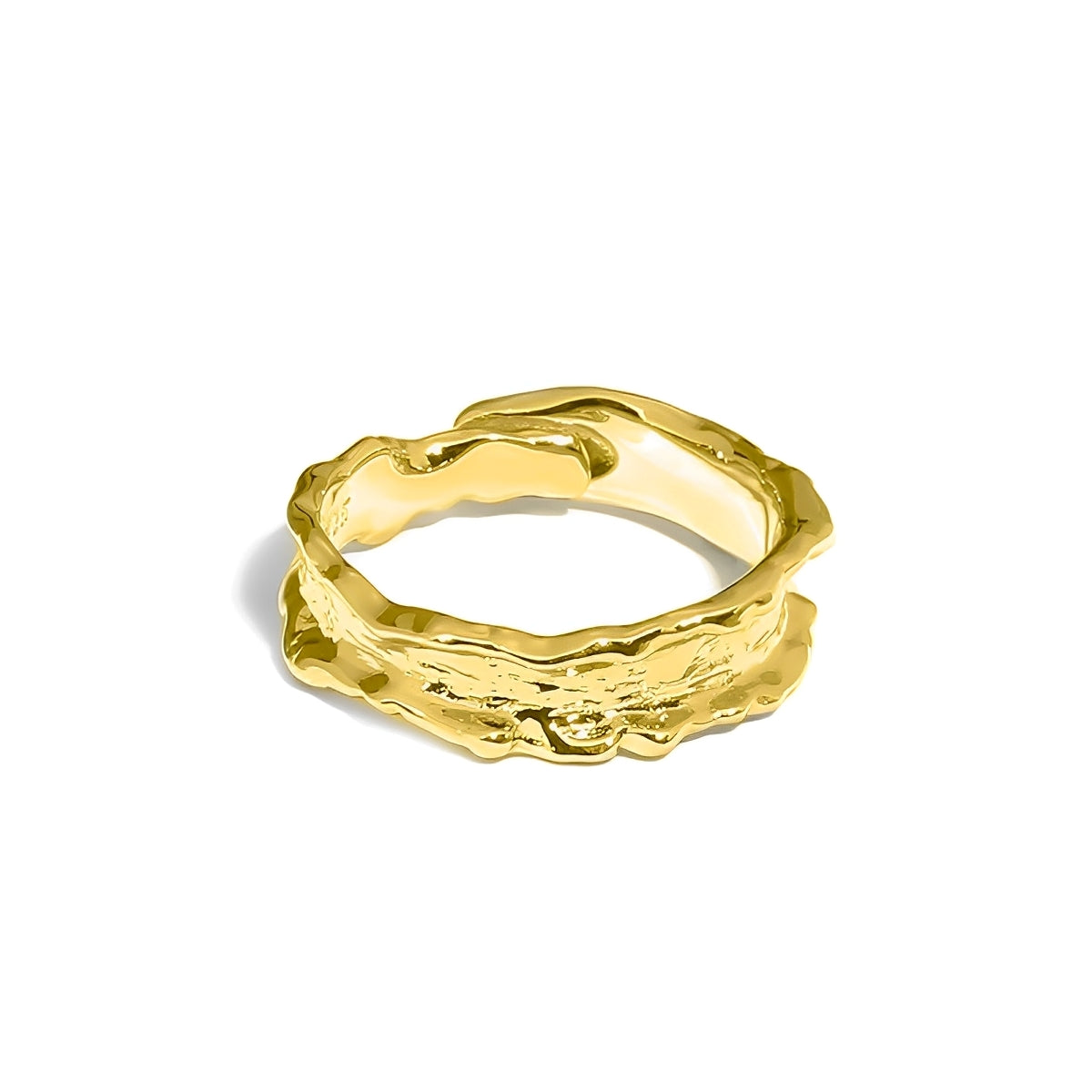 Sara – Vintage-Goldring geschmiedet