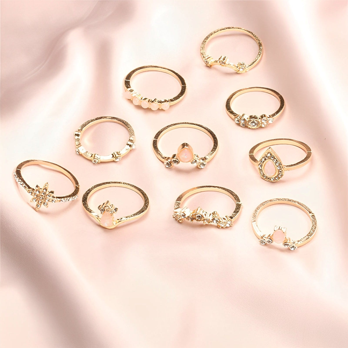 Noémie – Premium Set mit 8 bis 12 einzigartigen Ringen