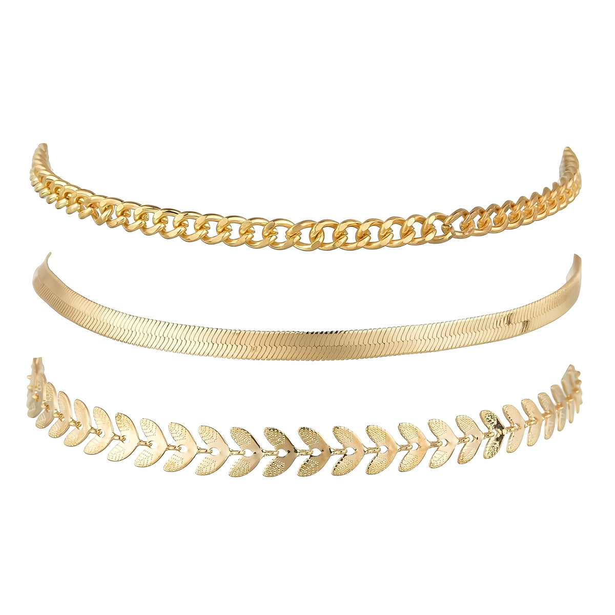 Odelia – Elegantes goldenes Fußkettchen
