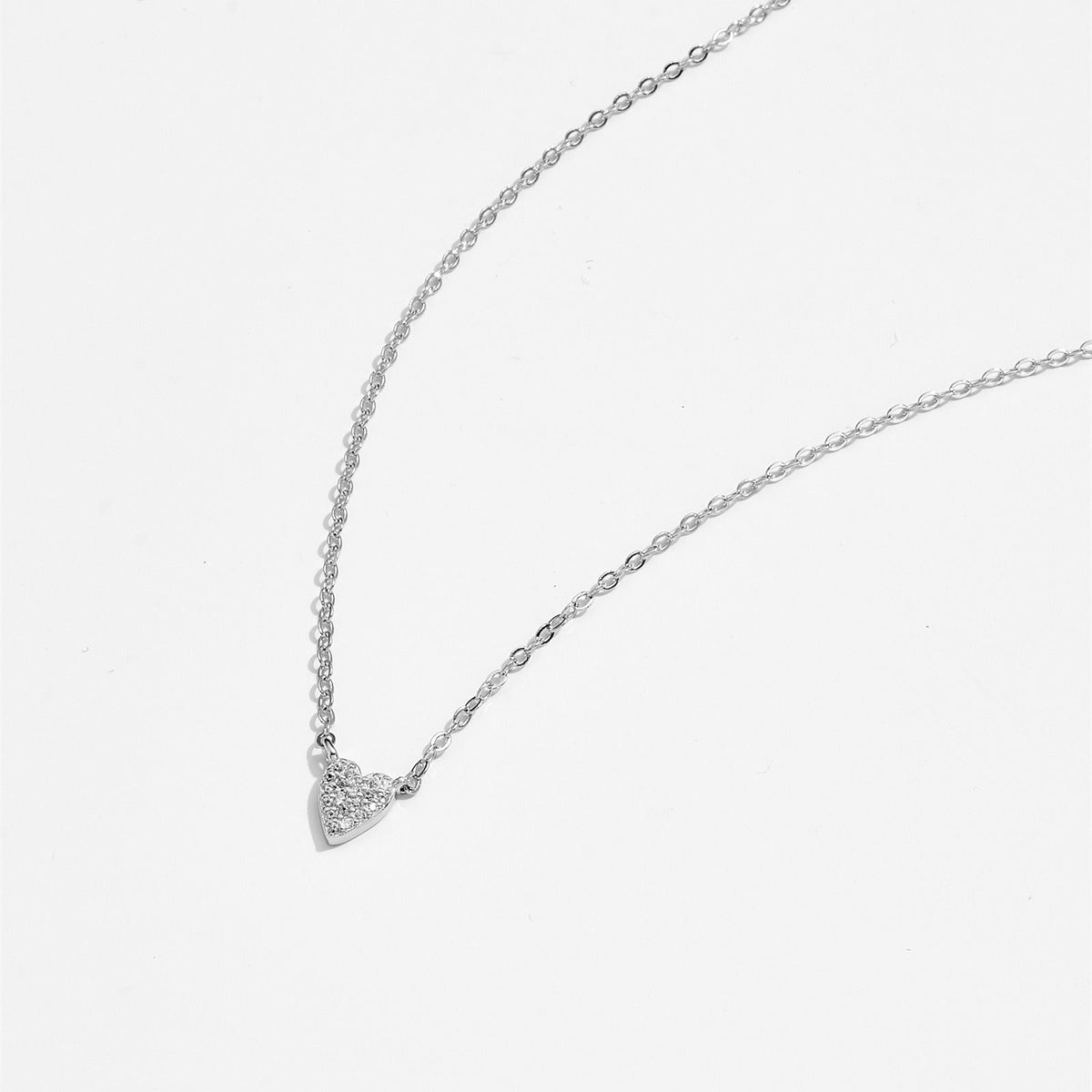 Juliet – Herz-Halskette aus 925er Sterlingsilber mit Diamant