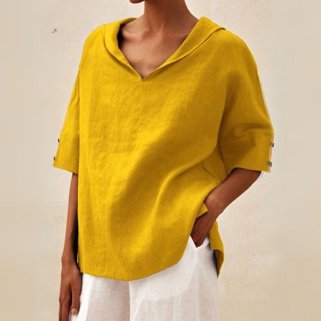 Lenna - Elegante Bluse mit V-Ausschnitt für Damen