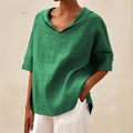 Lena - Bluse mit V-Ausschnitt
