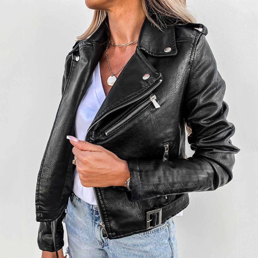 Rubie - Lederjacke mit Reißverschluss