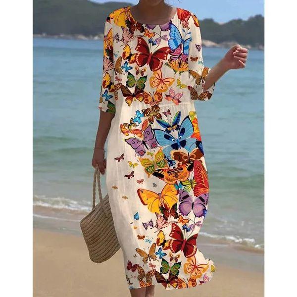 Mirandah - Elegantes, fließendes Kleid