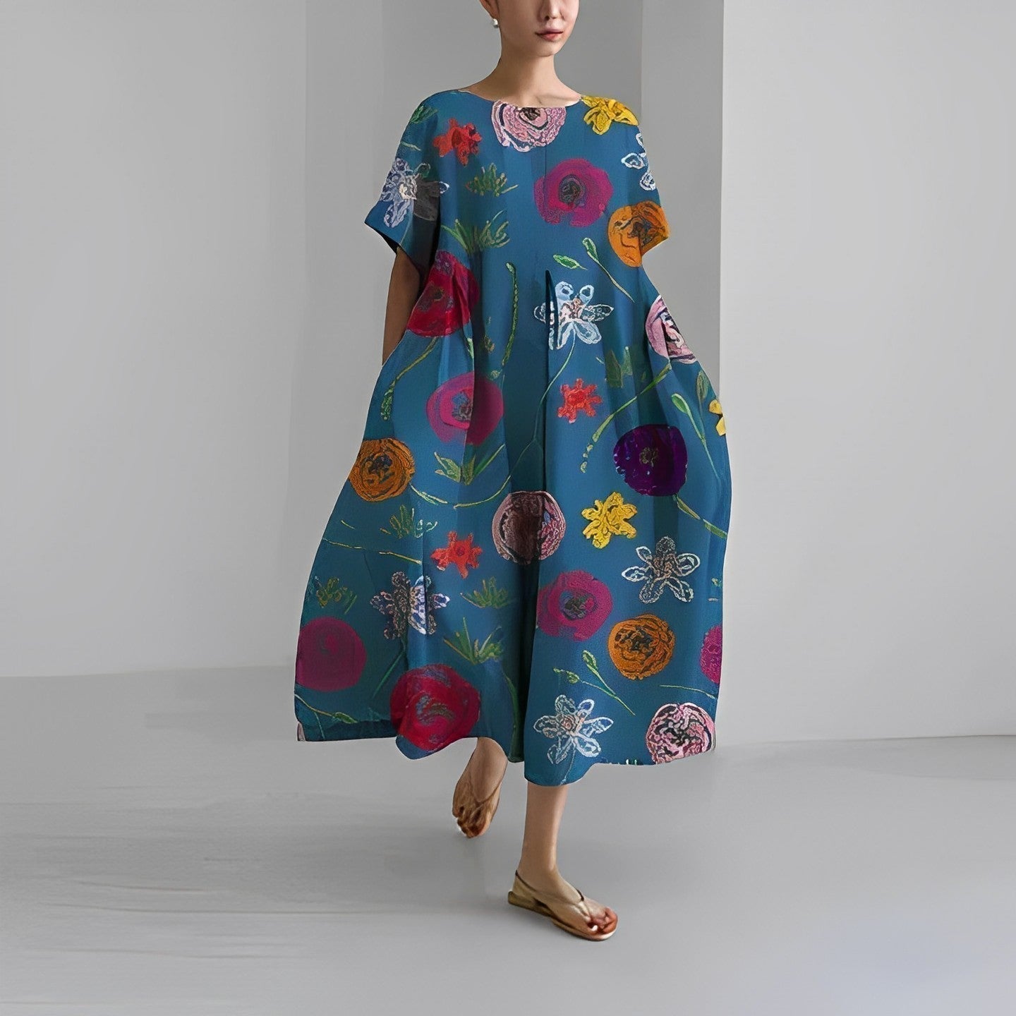 Naomi - Maxikleid mit Blumenmuster