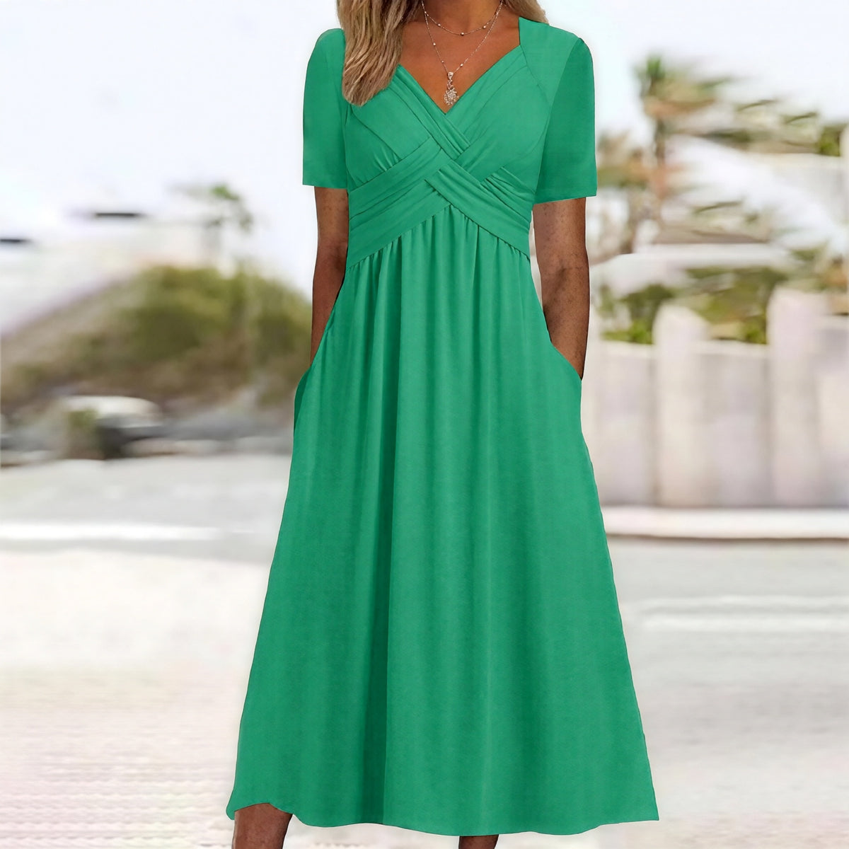 Norah - Maxikleid mit V-Ausschnitt