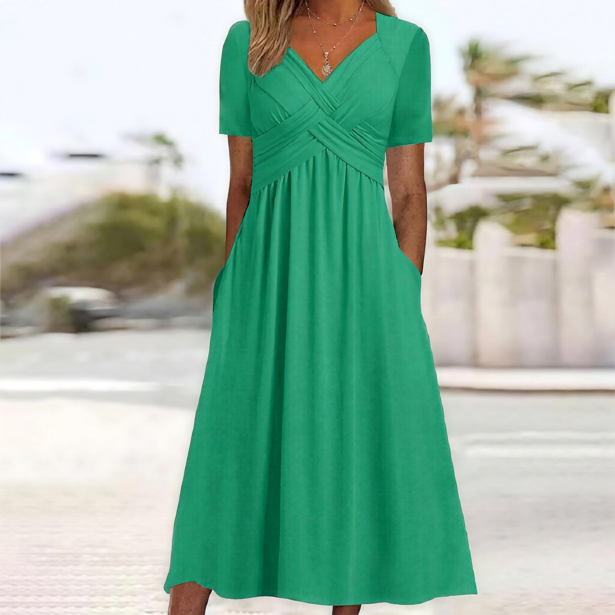 Norah - Maxikleid mit V-Ausschnitt
