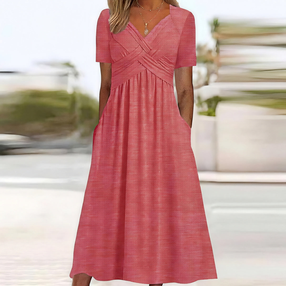 Norah - Maxikleid mit V-Ausschnitt