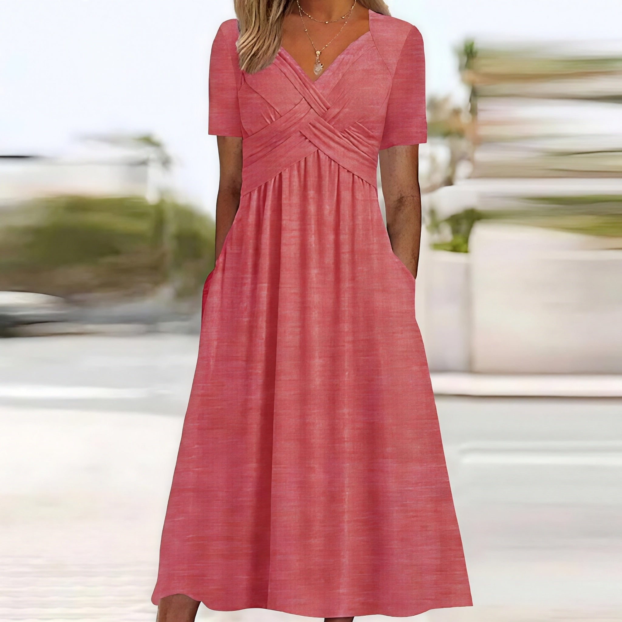 Norah - Maxikleid mit V-Ausschnitt