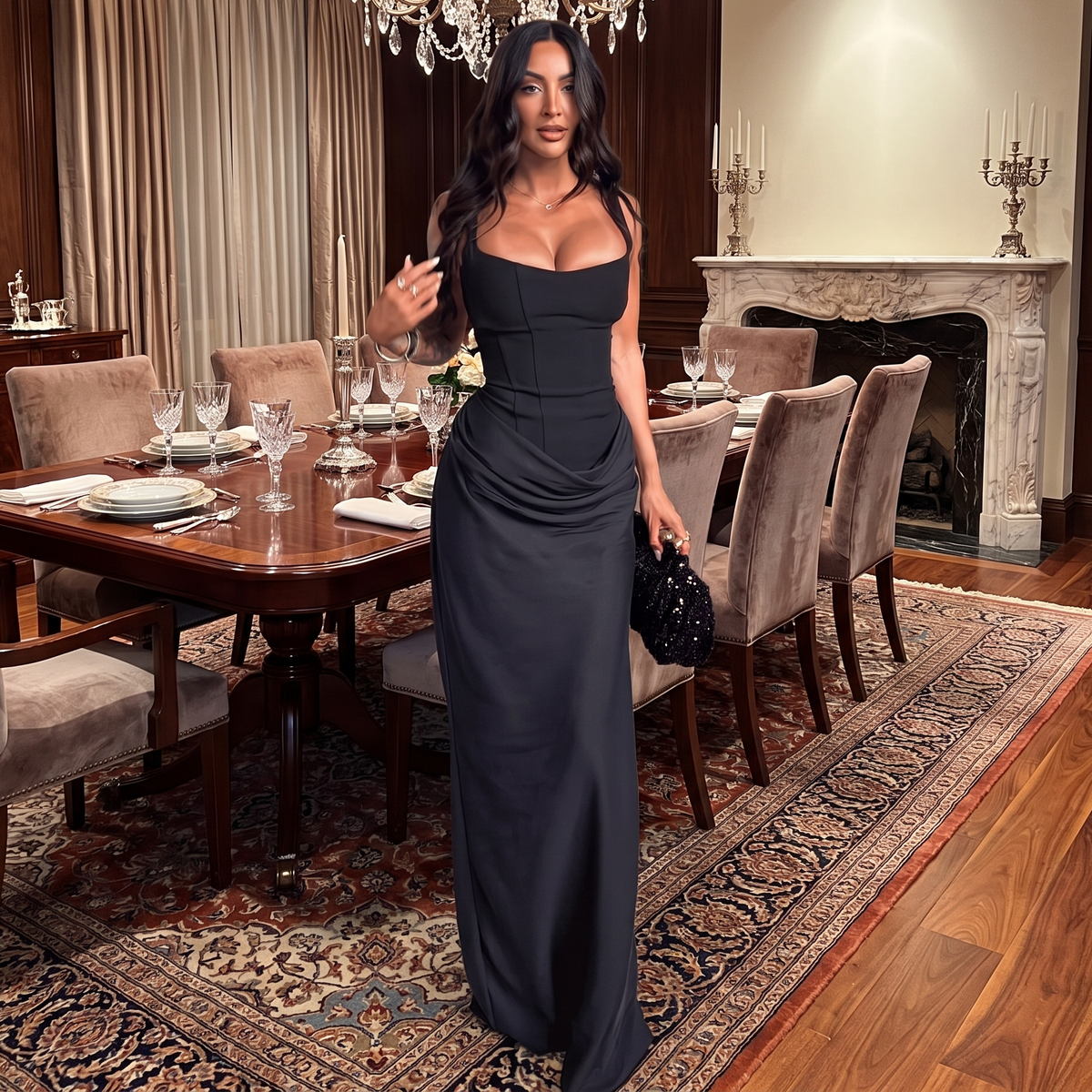 Christina - Stilvolles ärmelloses langes Kleid