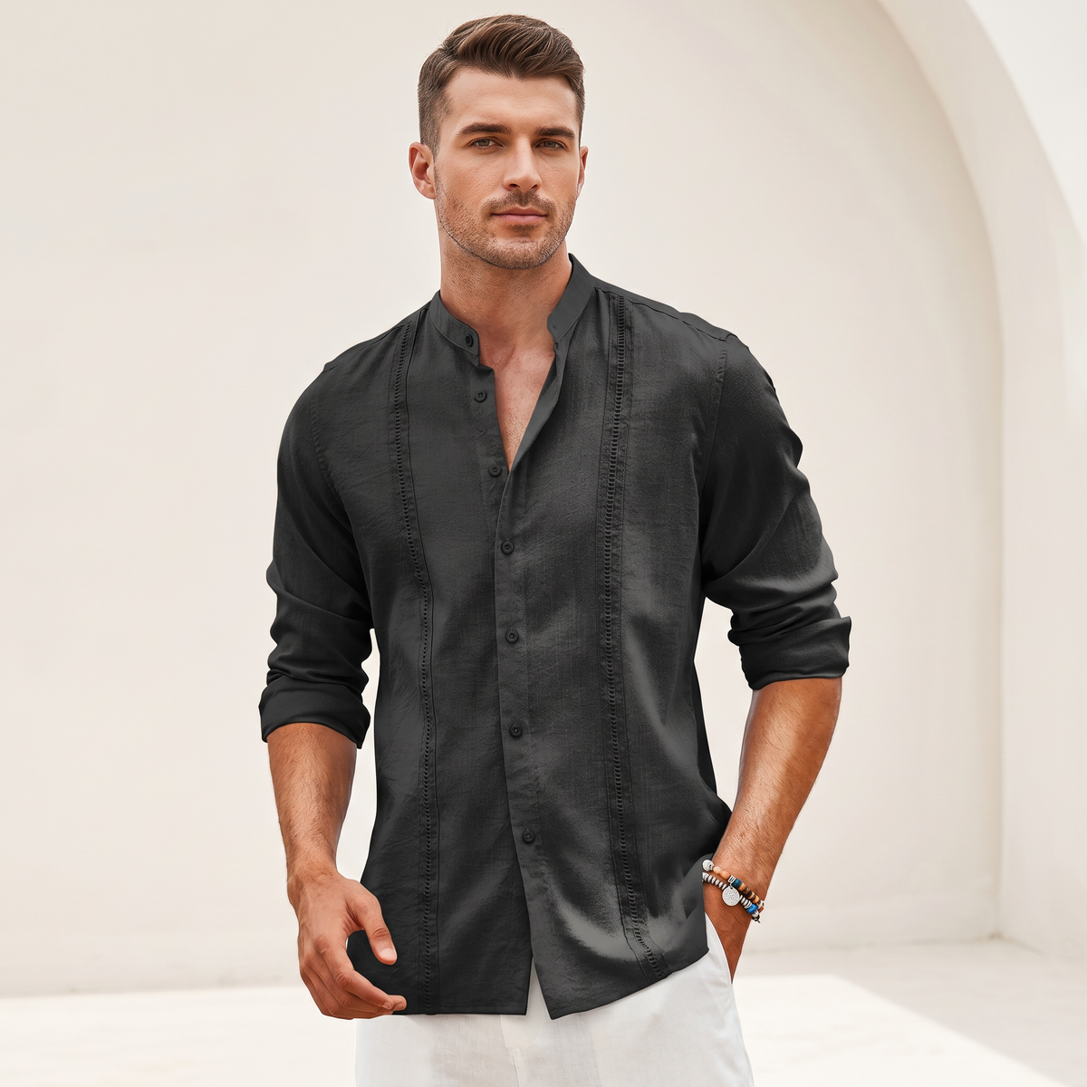 Olivier - Elegantes Besticktes Hemd