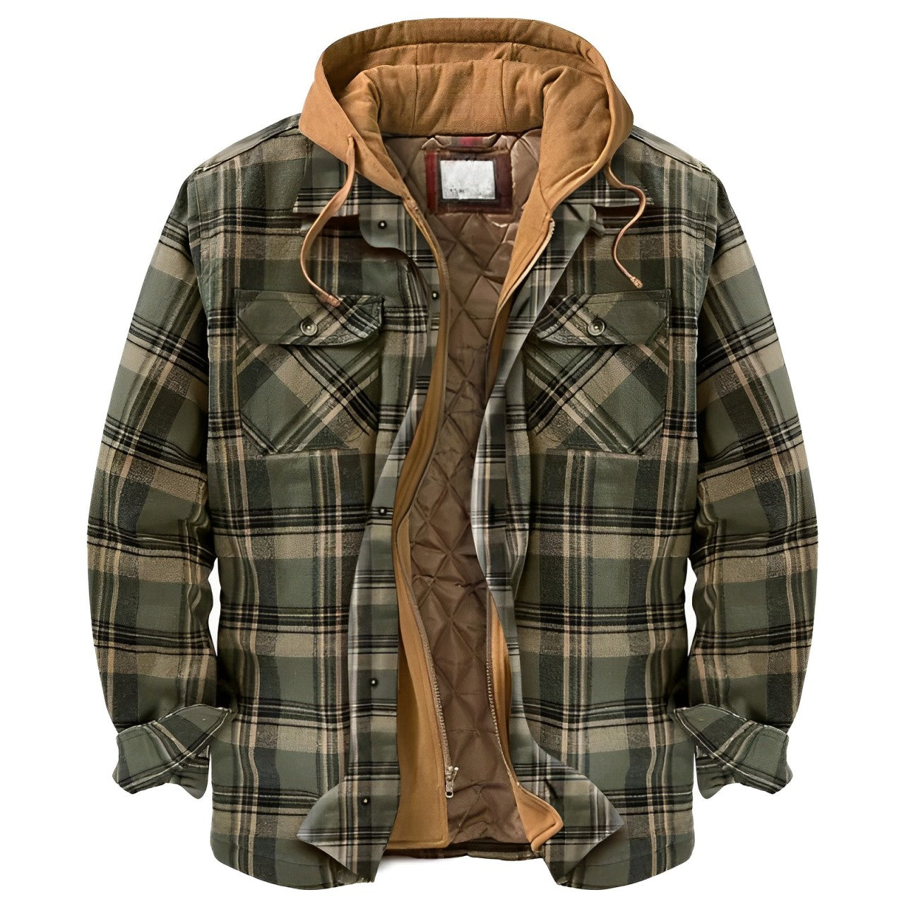 Ormond - Flauschige Jacke mit Karomuster