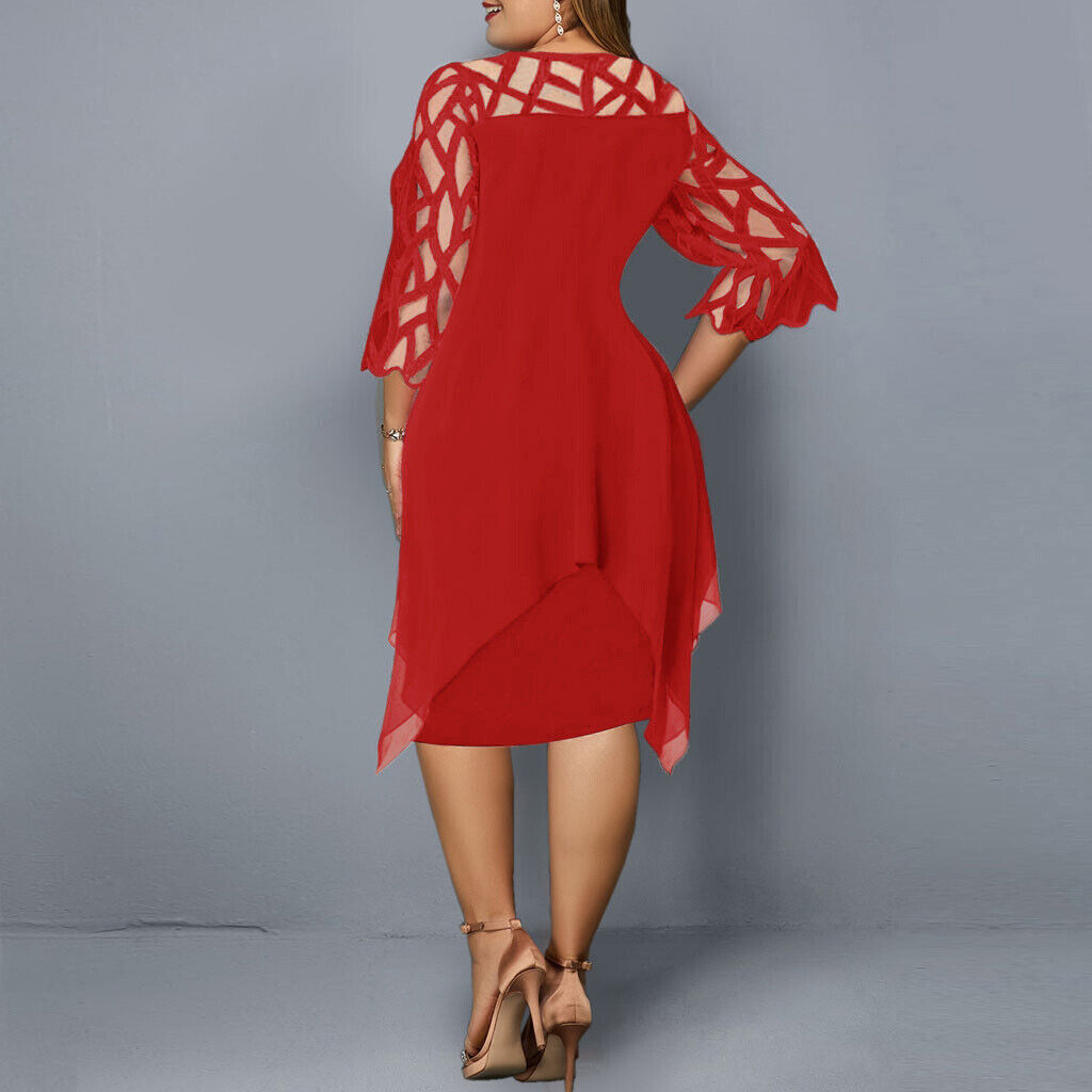 Cathryn - Elegantes Midikleid für große Größen