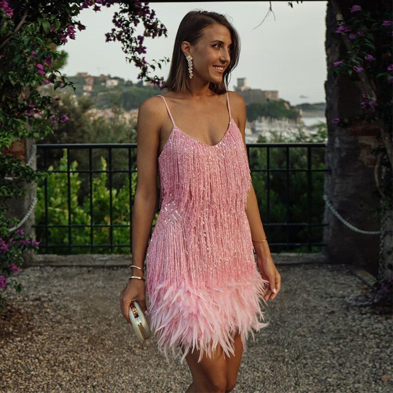 Mara - Elegantes Fransenkleid für Damen