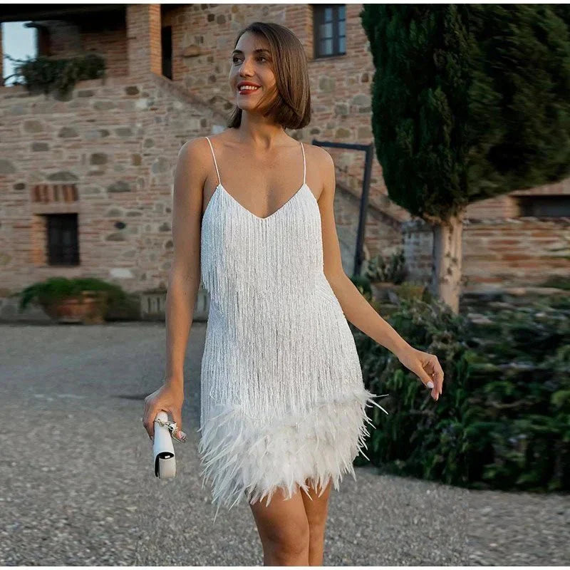Mara - Elegantes Fransenkleid für Damen