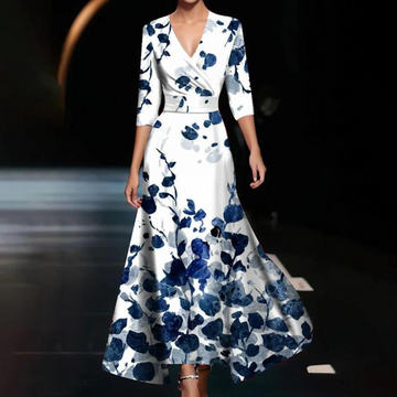 Yunie - Elegantes, fließendes Wickelkleid