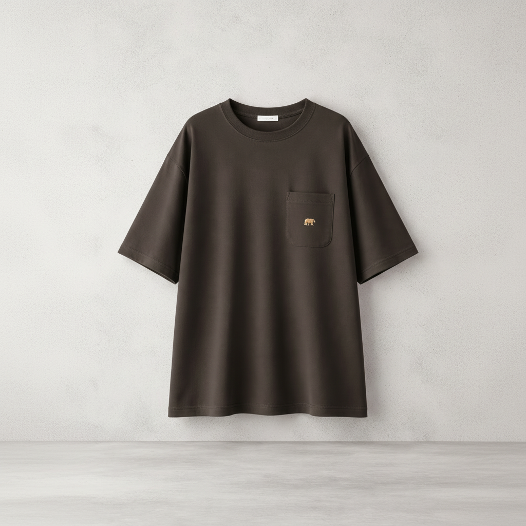 Oversized T-Shirt mit Brusttasche