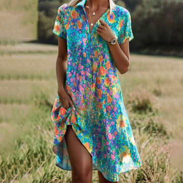 Carrie - Sommerkleid mit Blumenmuster