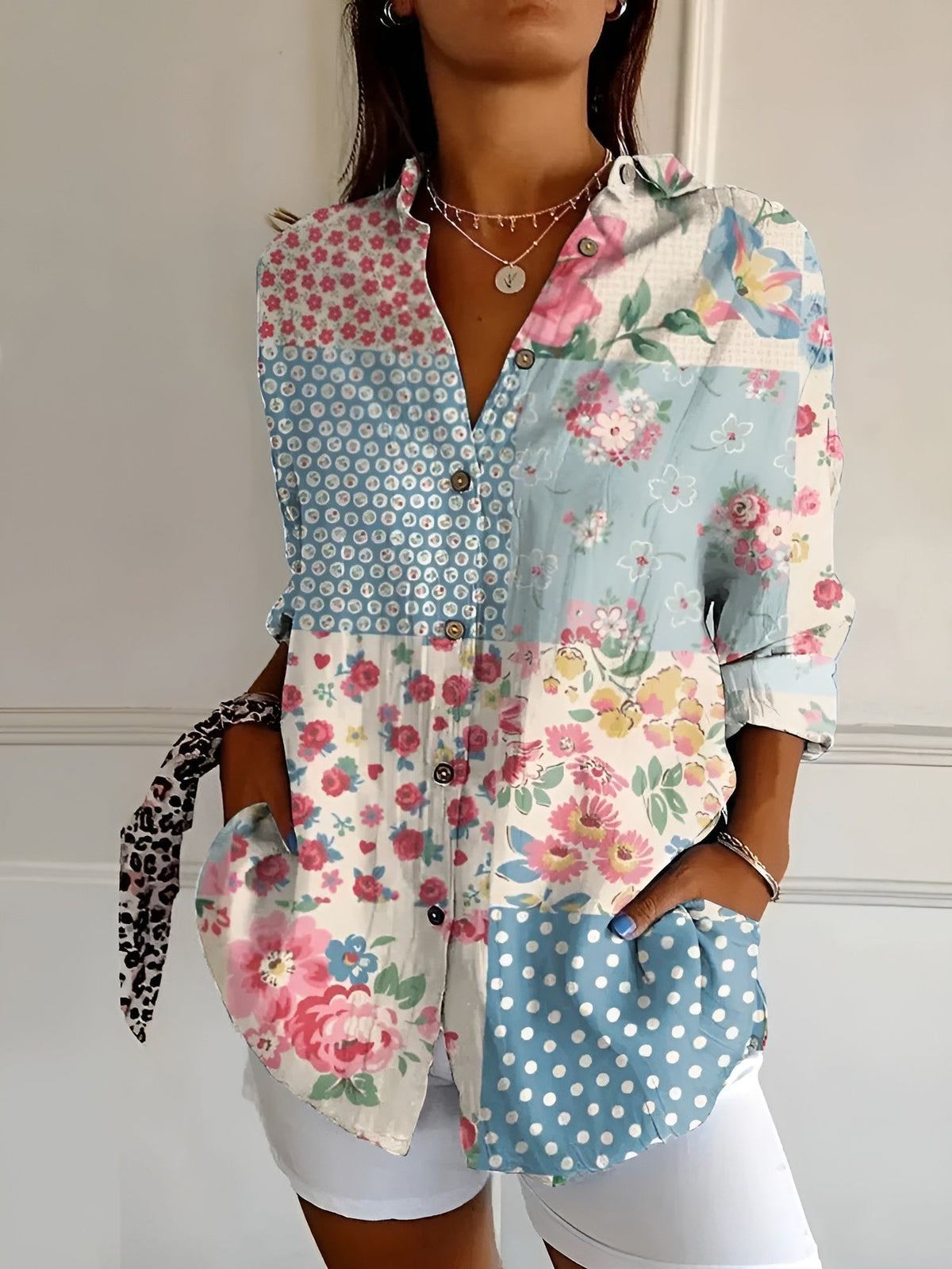 Amara - Bluse mit Blumenmuster