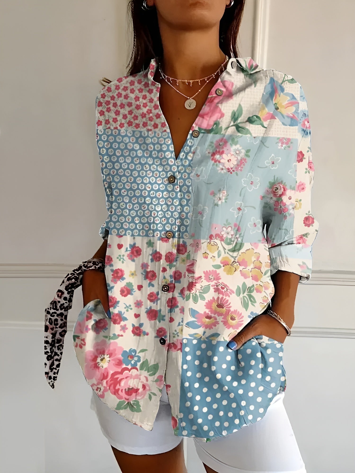 Amara - Bluse mit Blumenmuster