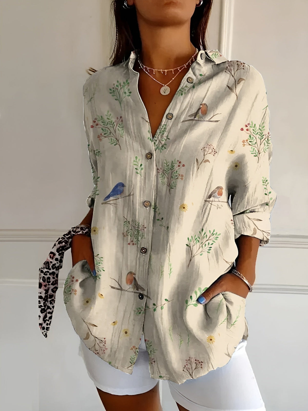 Amara - Bluse mit Blumenmuster