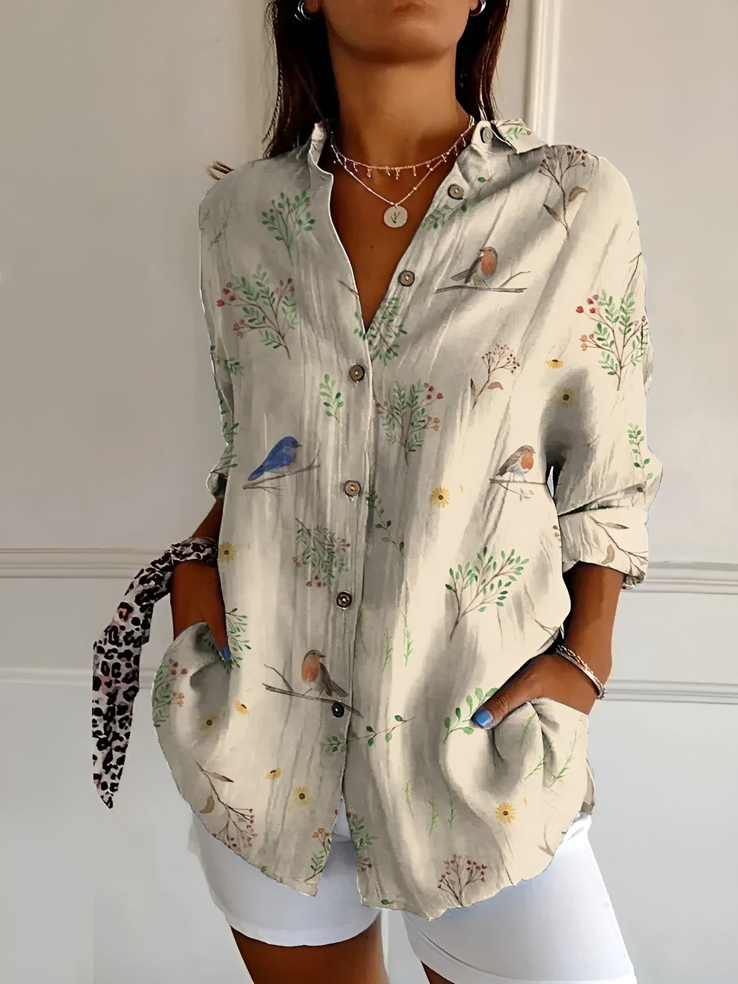 Amara - Bluse mit Blumenmuster