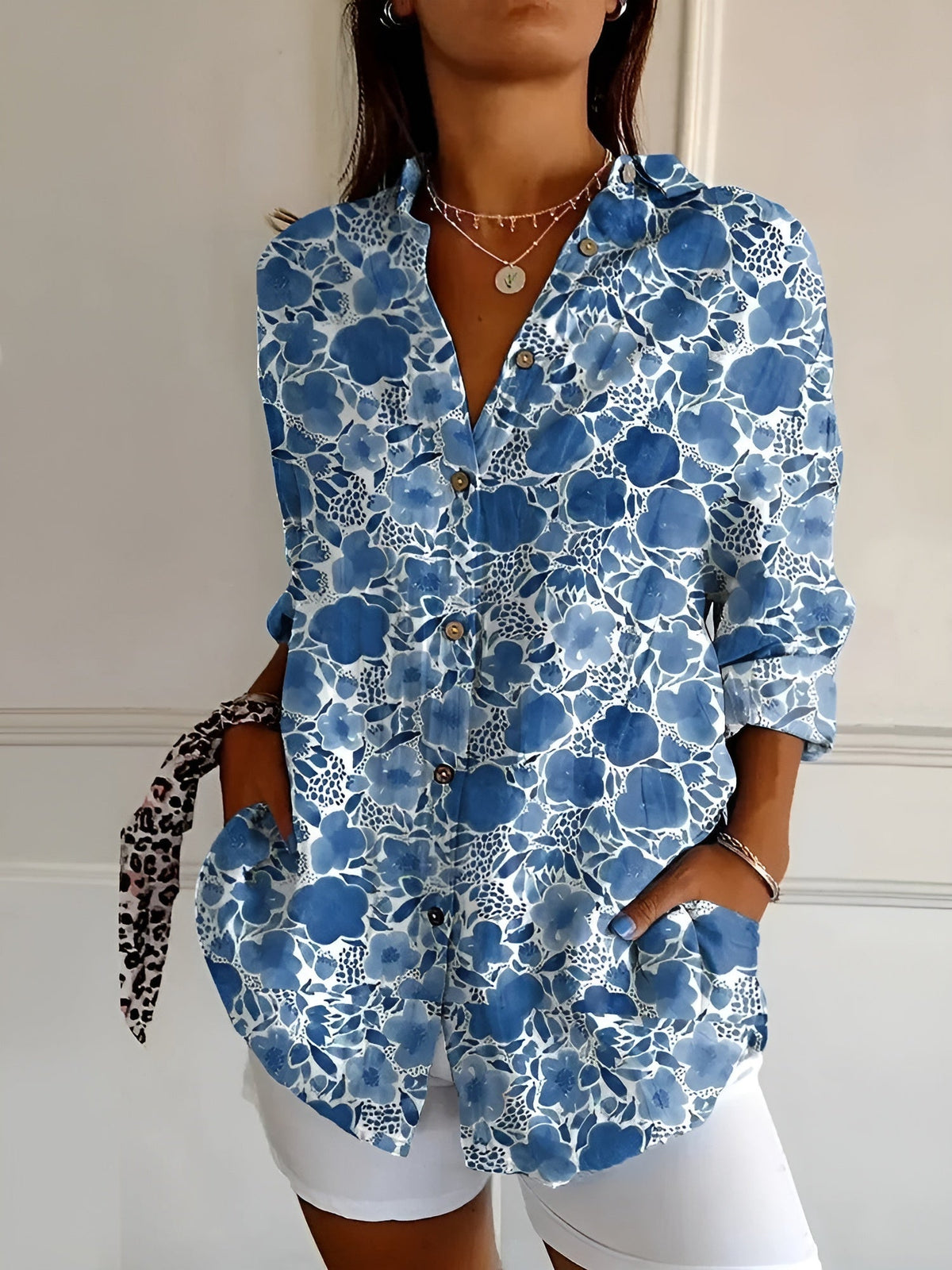 Amara - Bluse mit Blumenmuster