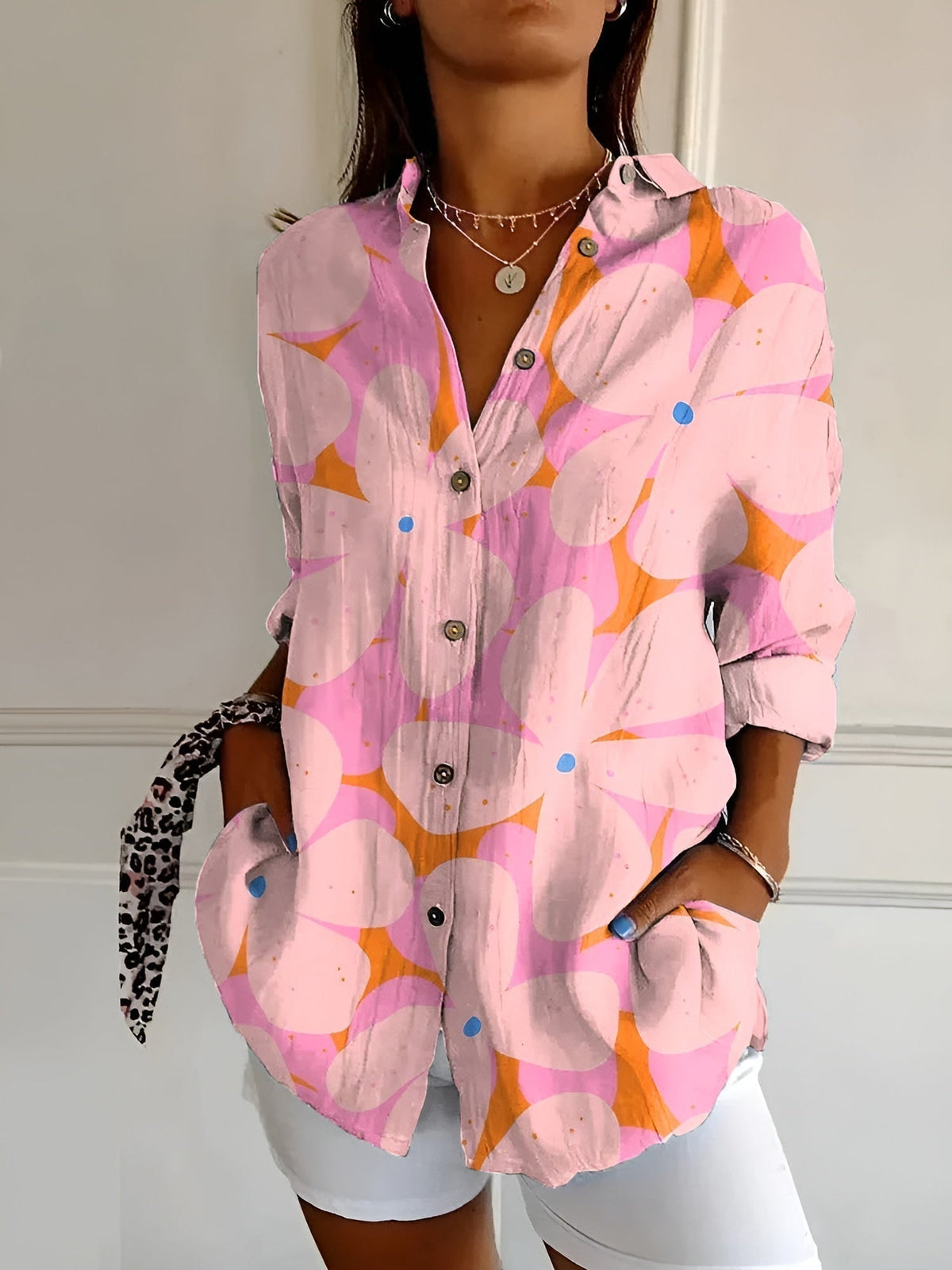 Amara - Bluse mit Blumenmuster