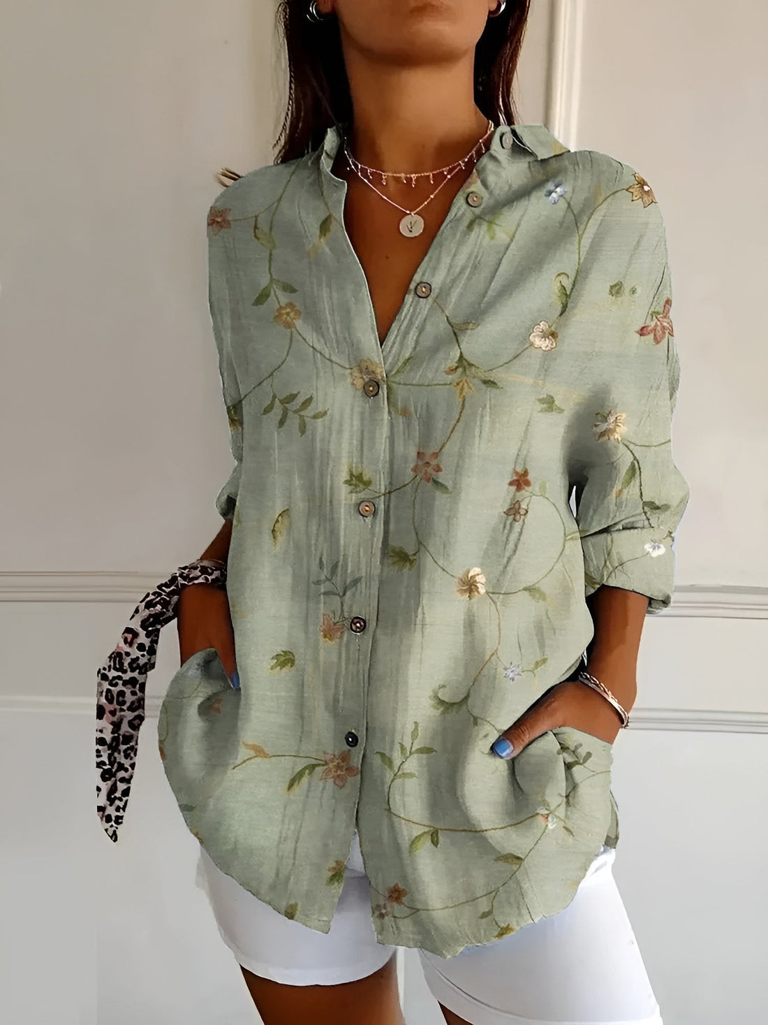 Amara - Bluse mit Blumenmuster