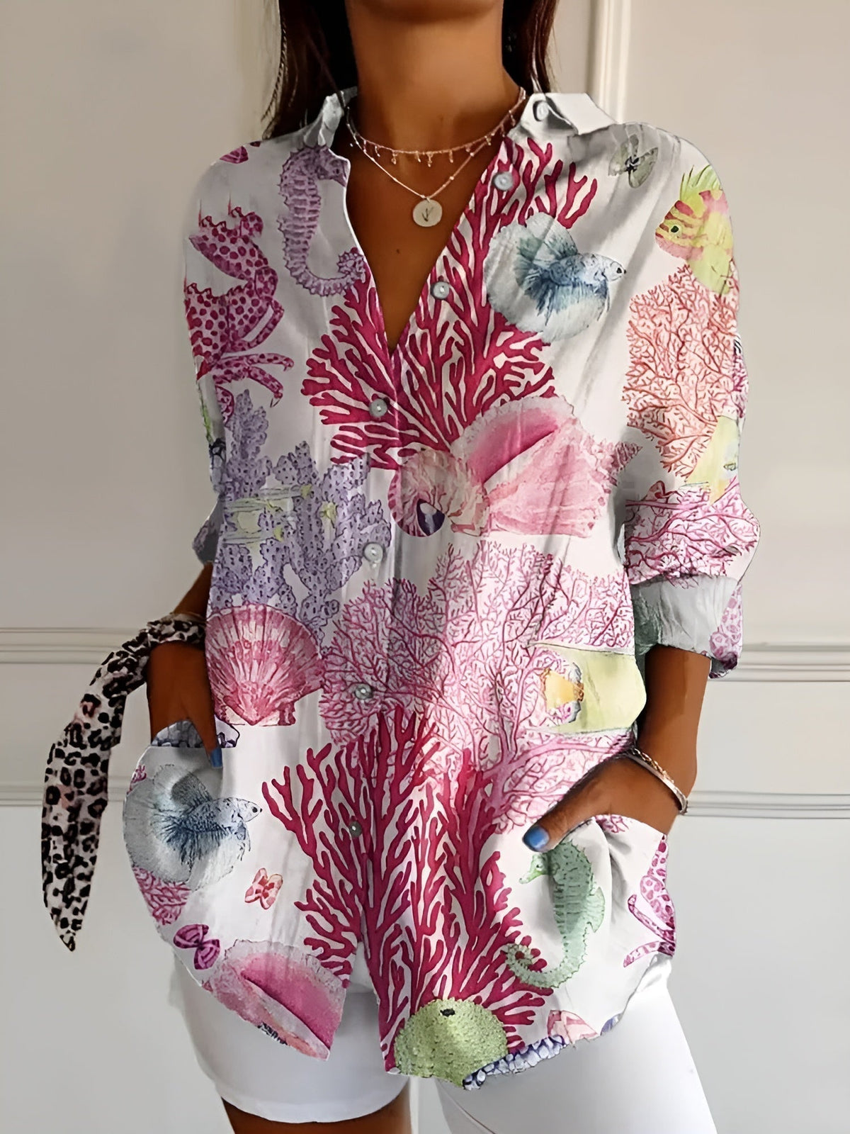 Amara - Bluse mit Blumenmuster